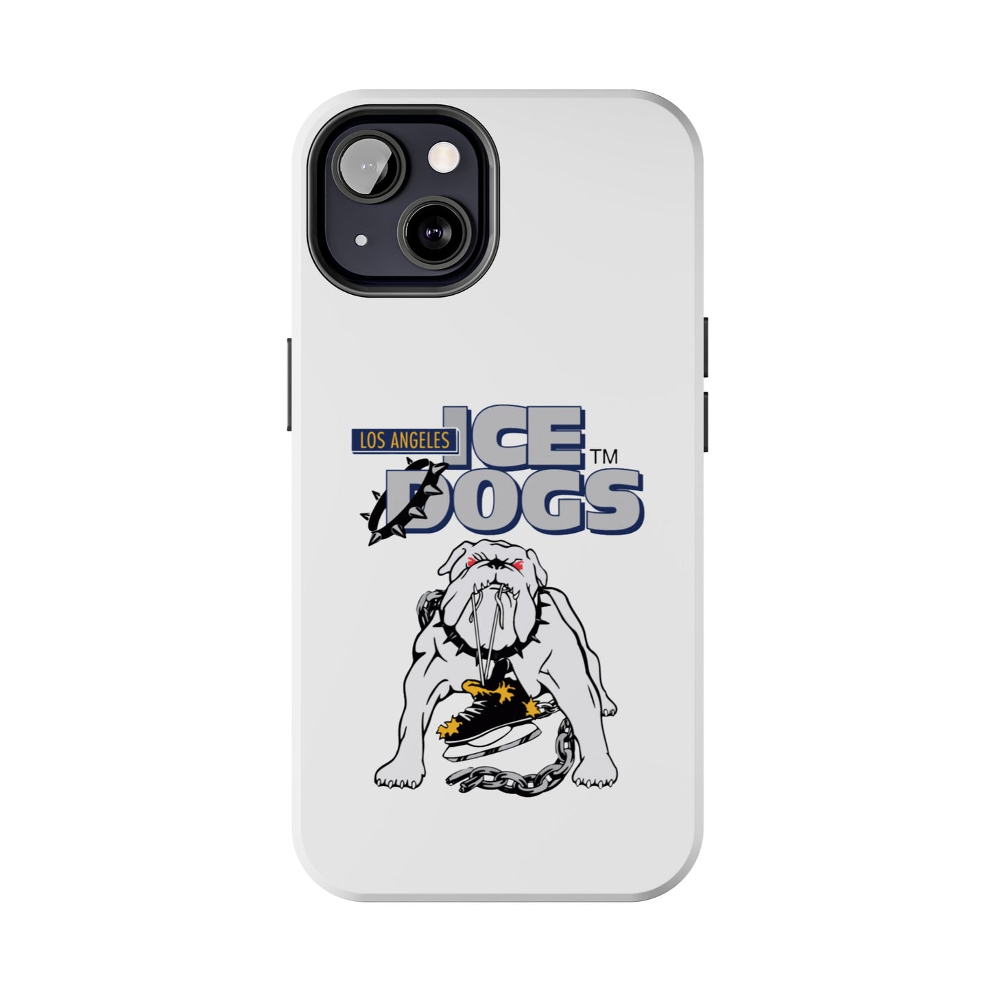 Vintage Los Angeles Ice Dogs Hockey Team Logo Durable Phone Cases - Old School Male 