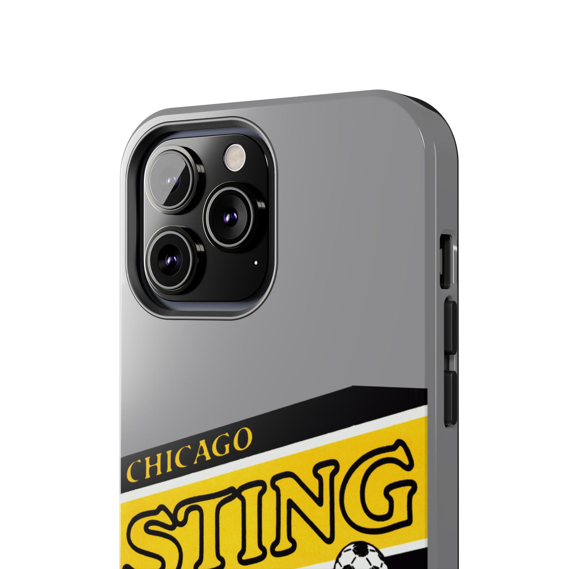 Vintage Chicago Sting Soccer Team Logo Durable Phone Cases - Old School Male 