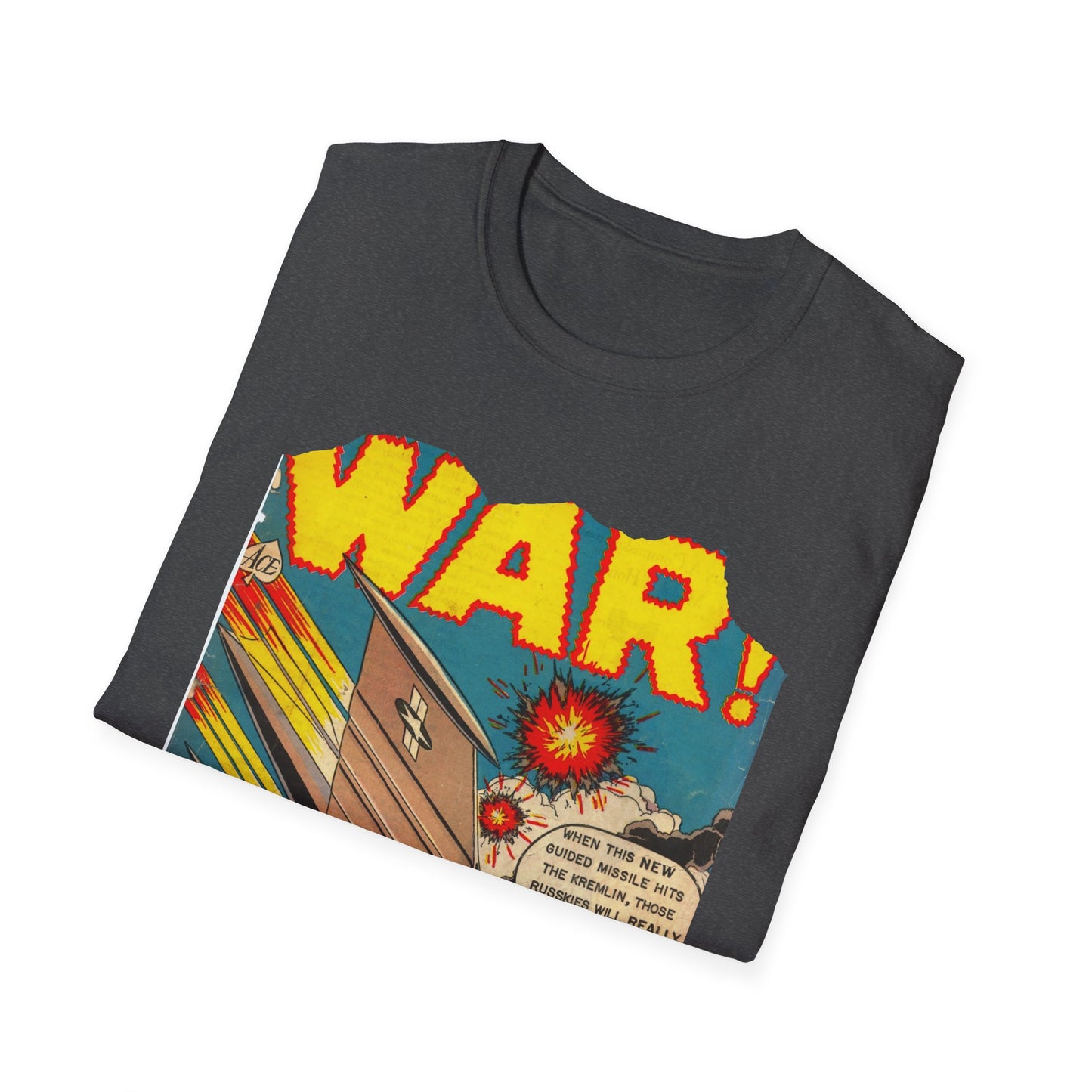 Vintage Comic Book Art Unisex Softstyle Tee