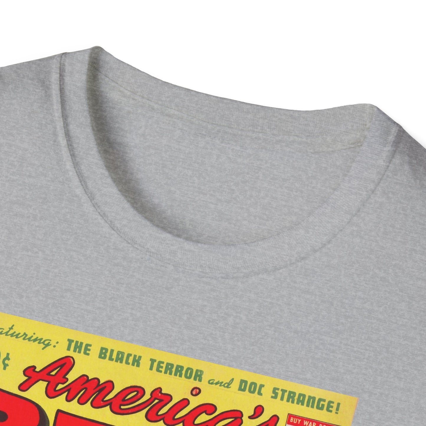 Retro America's Best Comic Book T-Shirt - Unisex Softstyle Tee for Comic Fans & Enthusiasts