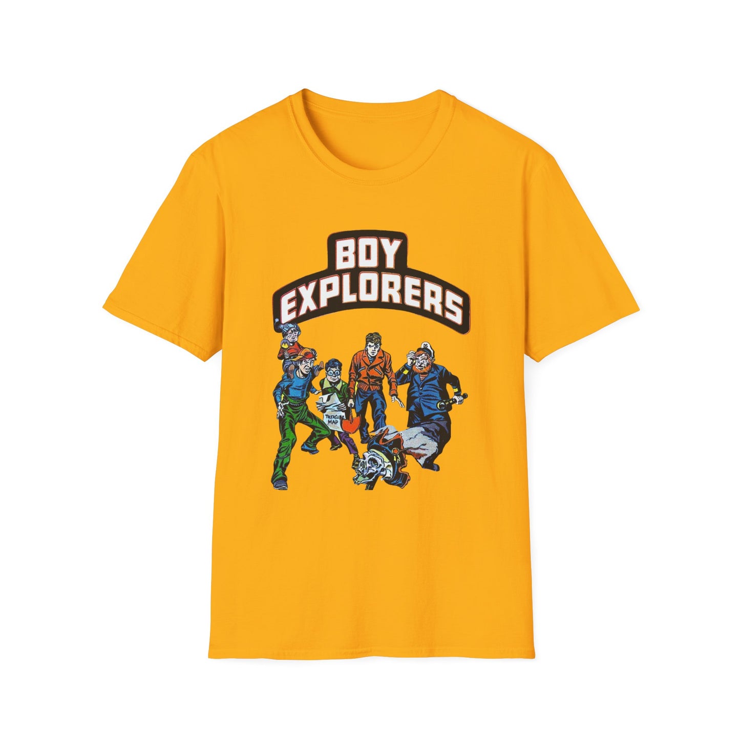 Retro Comic Book Shirt - Softstyle Cotton Tee for Adventure Seekers and Nostalgia Lovers