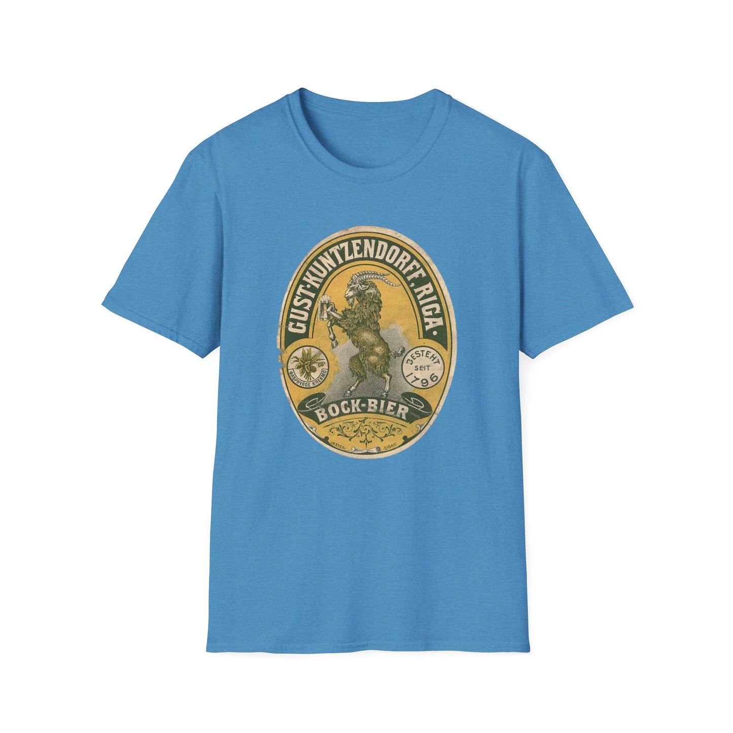 Sip in Style With This Vintage Bock Beer Unisex Softstyle Tee - Pure Cotton Comfort!