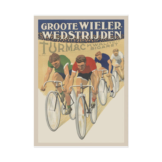 Vintage Bicycle Ad Poster Rolled Posters, Wall Art, Home Decor, Retro Prints, Gift for Cyclists, Cycling Enthusiasts - Old School Male 