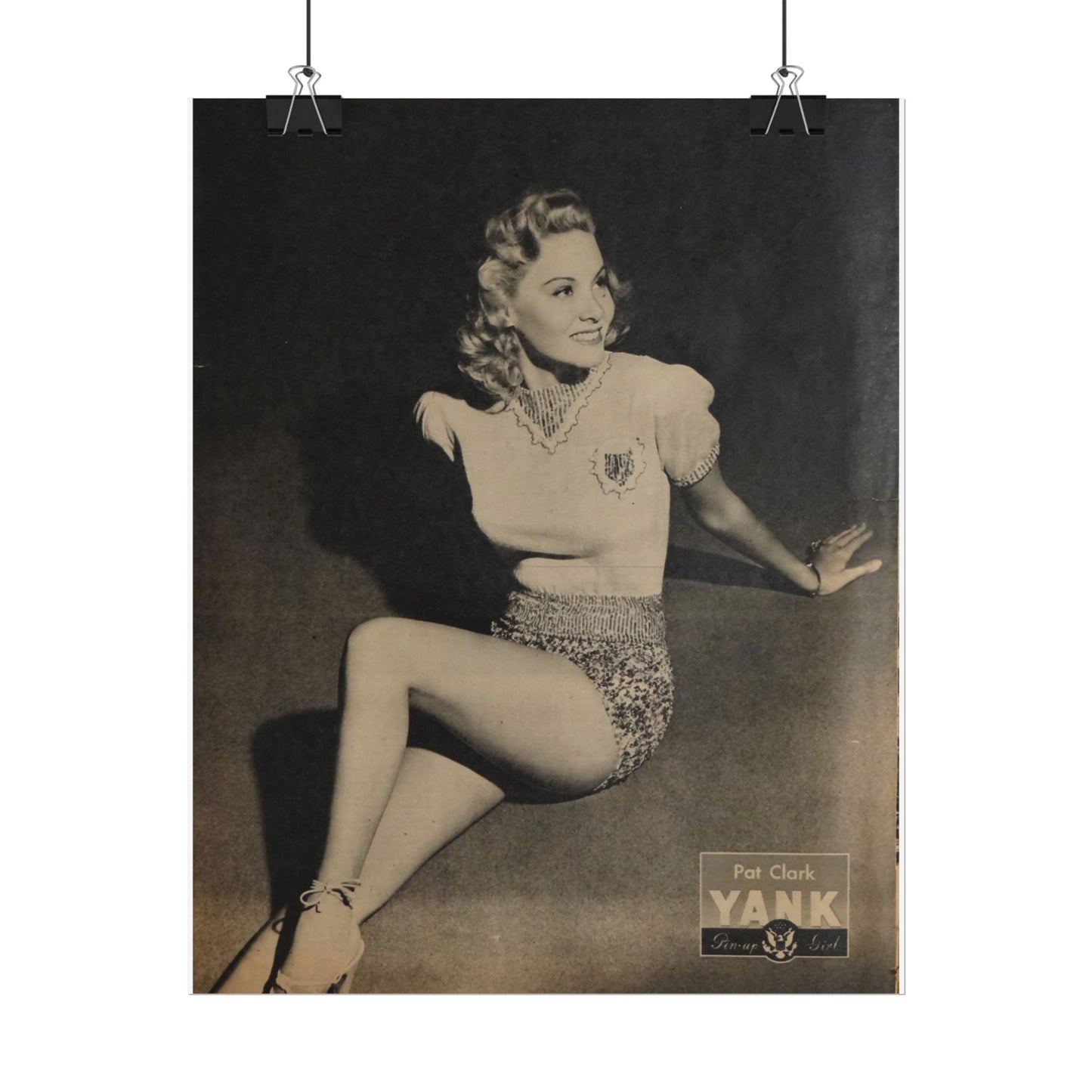 Pin Up Girl Pat Clark Rolled Poster