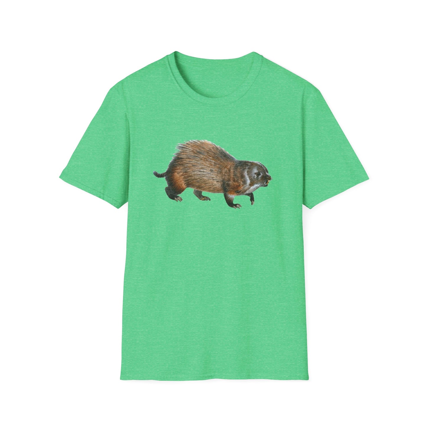 Vintage-inspired Unisex Soft Cotton Beaver Tee - Old School Male 