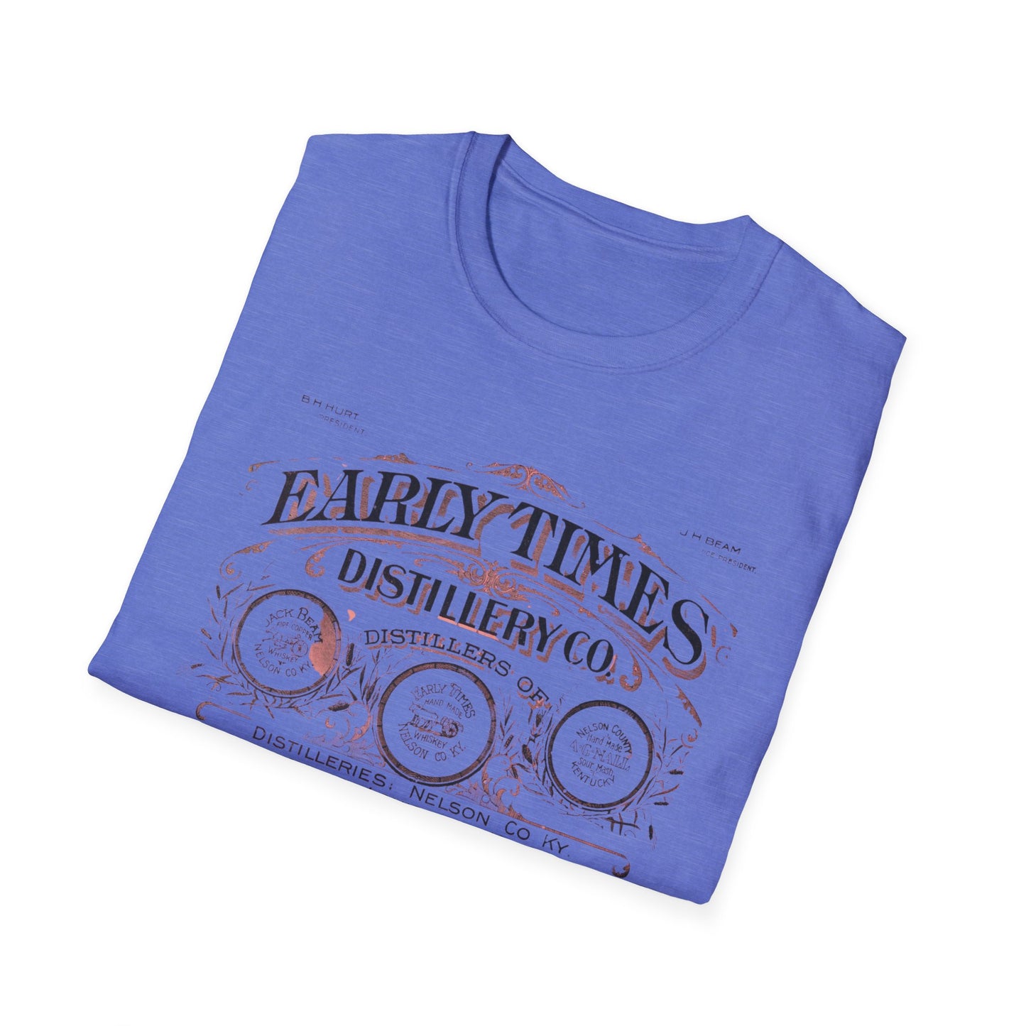 Vintage Early Times Distillery T-Shirt - 100% Cotton, Classic Design, Perfect for Any Occasion