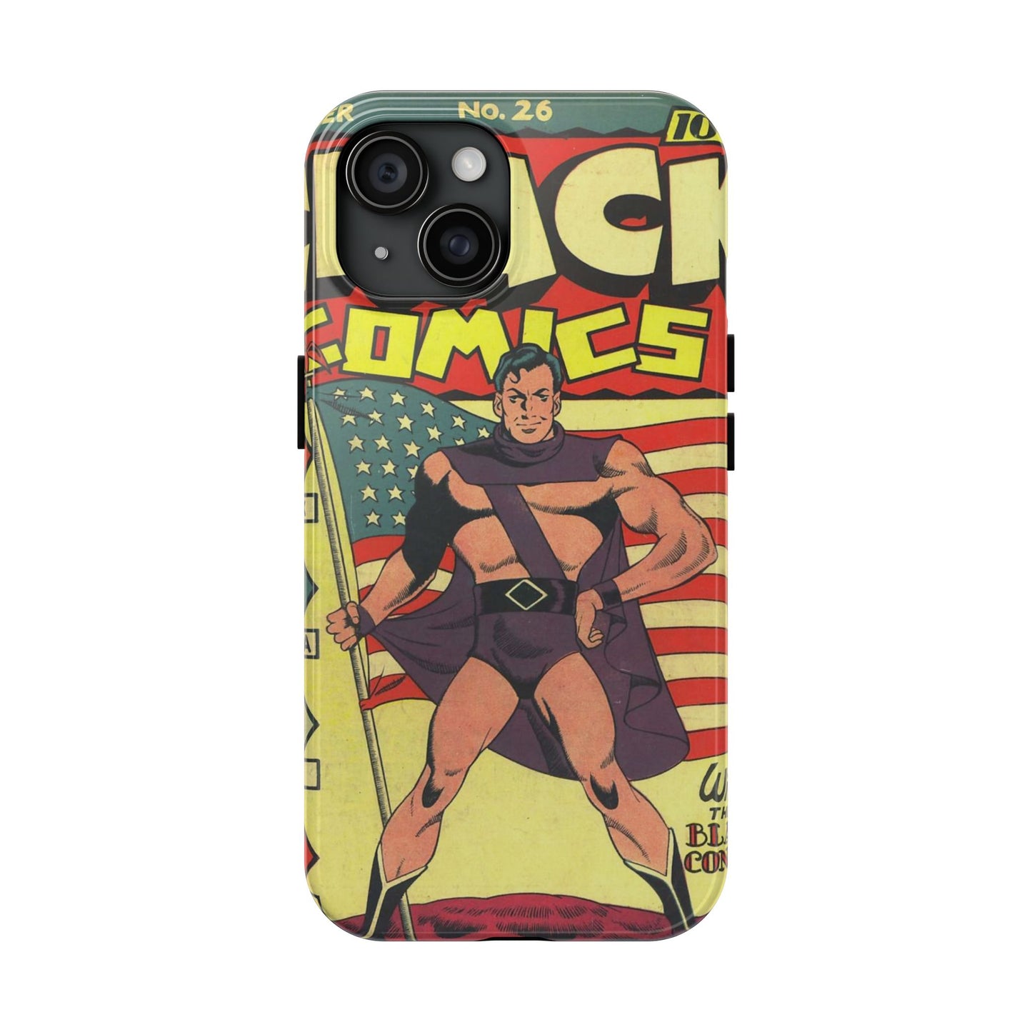 Vintage Comic Book Style Phone Case - Old School Male 