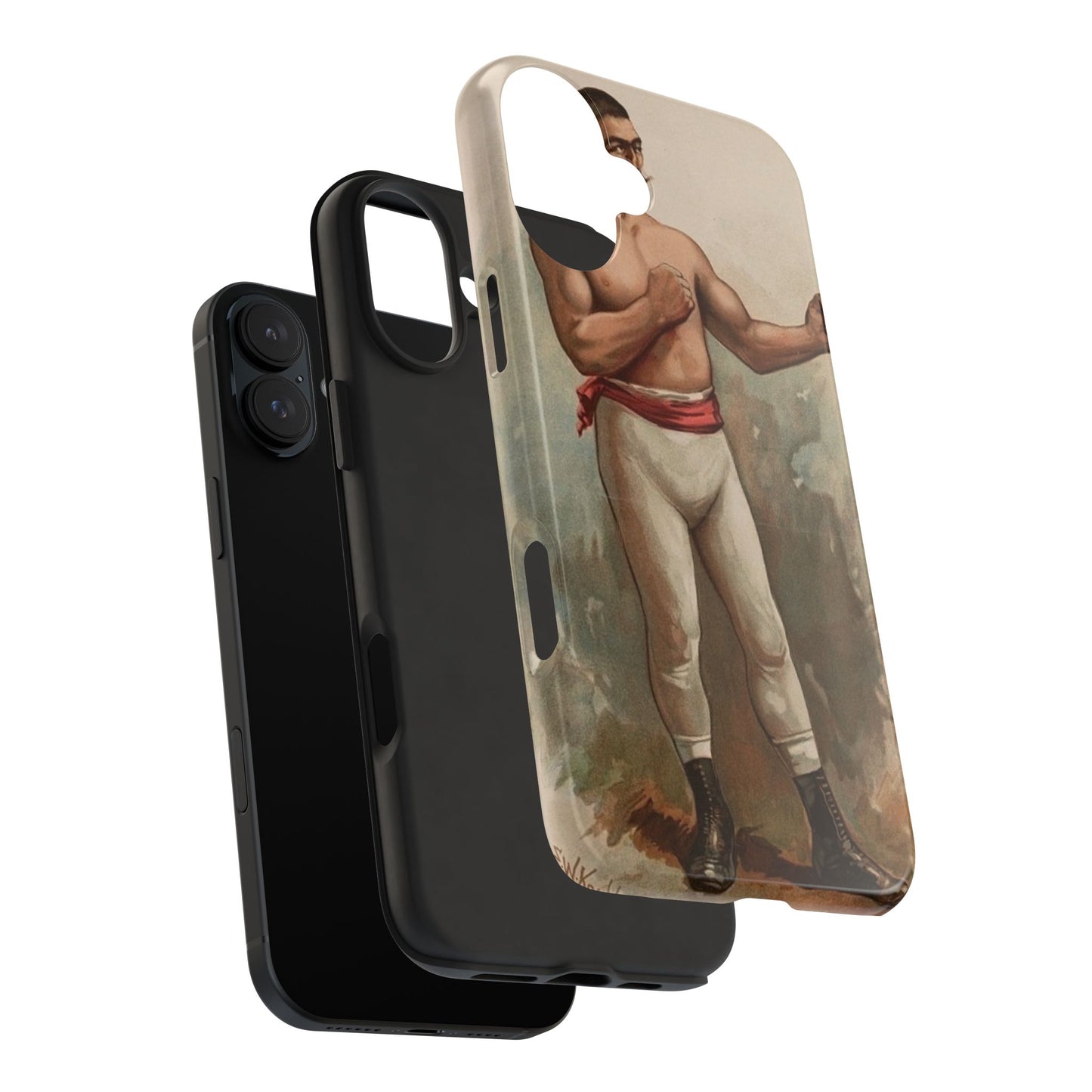 Retro Boxer Graphic Heavy-Duty Phone Cases