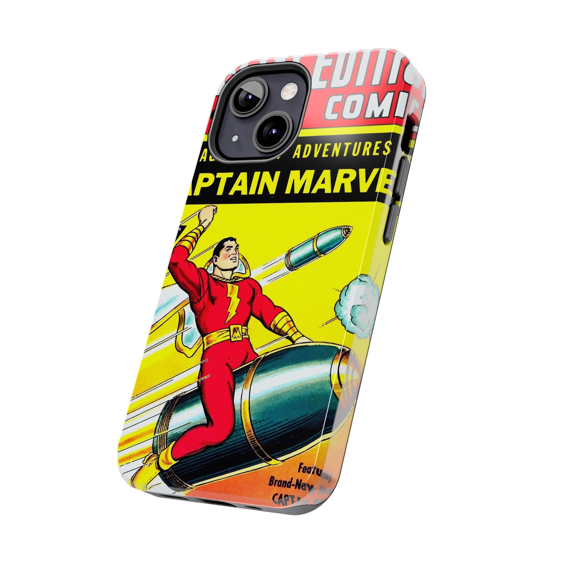 Vintage Captain Marvel Comic Tough Phone Cases - Old School Male 