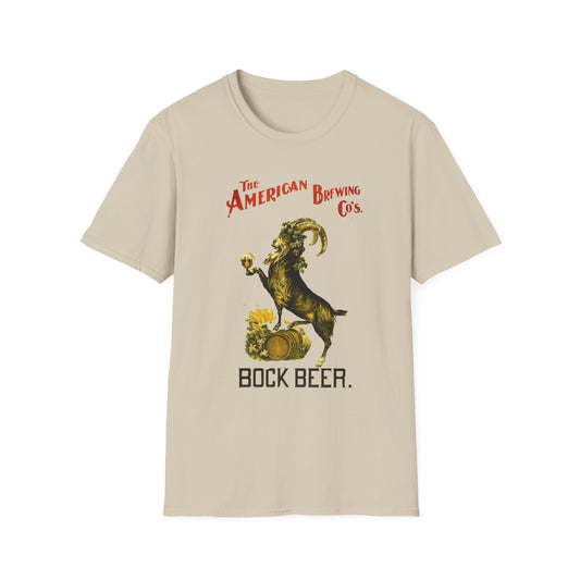 Bock Beer T-Shirt for Goat Lovers - Softstyle Unisex Tee, Comfortable 100% Cotton