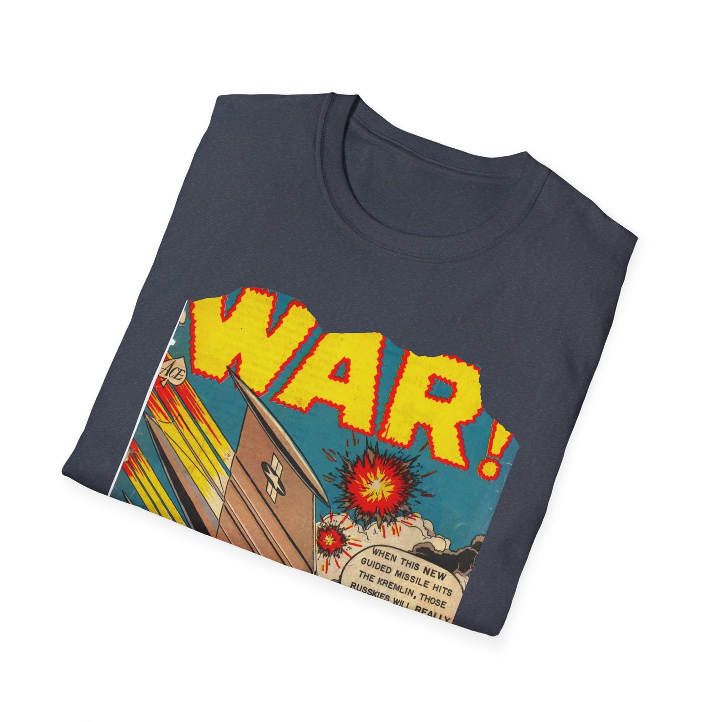 Vintage Comic Book Art Unisex Softstyle Tee