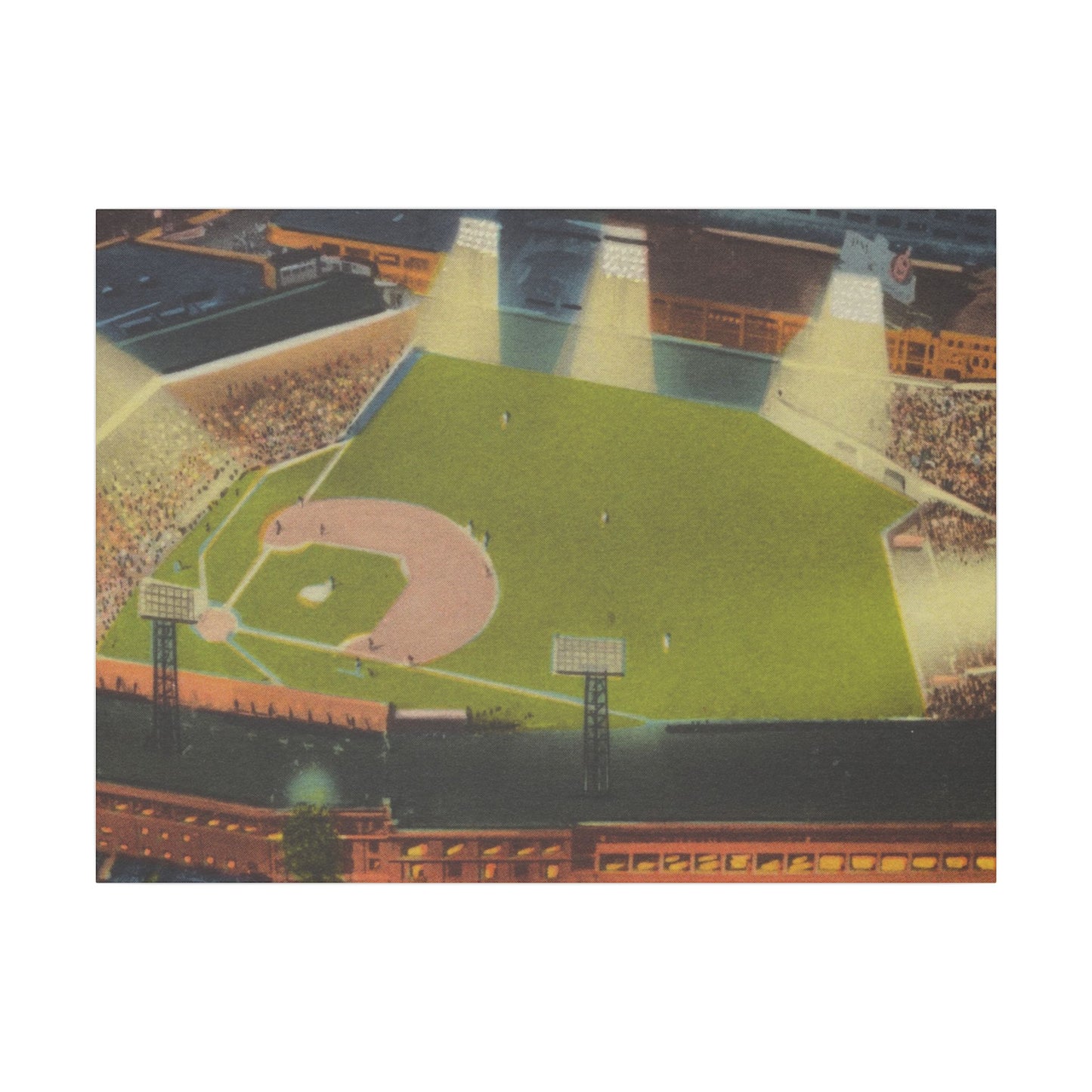 Vintage Fenway Park Canvas Art Print