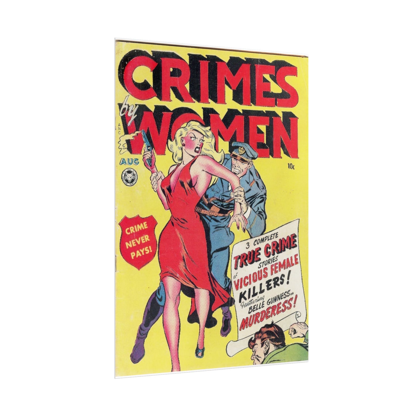 Retro Crimes By Women Comic Book Cover Poster