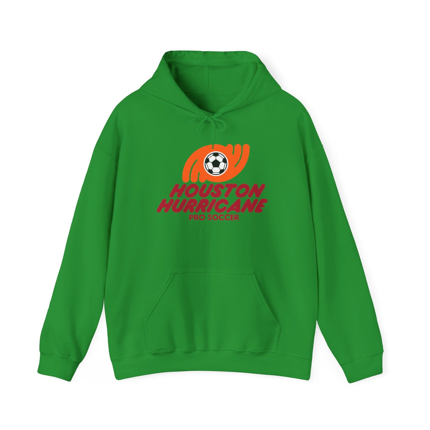 Houston Hurricane Soccer Hoodie - Unisex, Cozy Cotton-Poly Blend, Adjustable Hood, Pouch Pocket