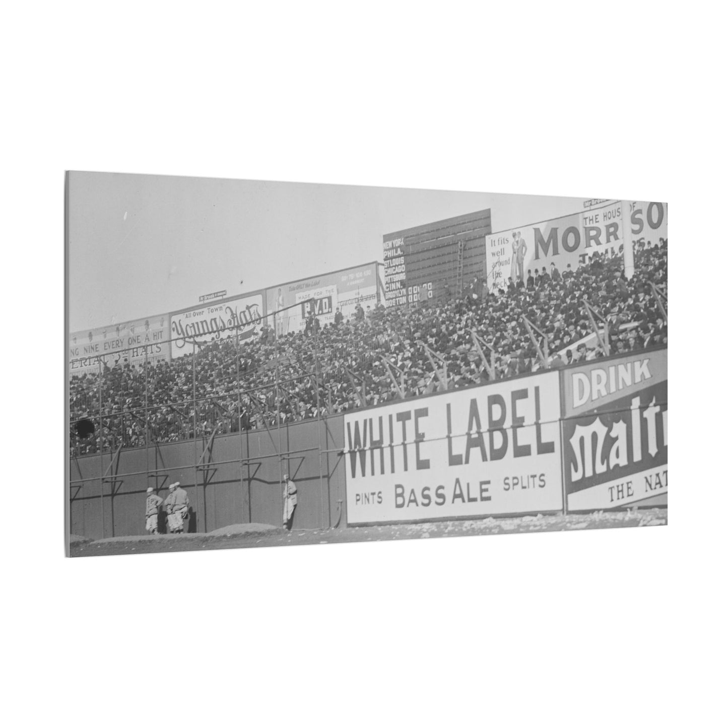 Vintage Bleachers at the Polo Grounds in NYC Canvas Print