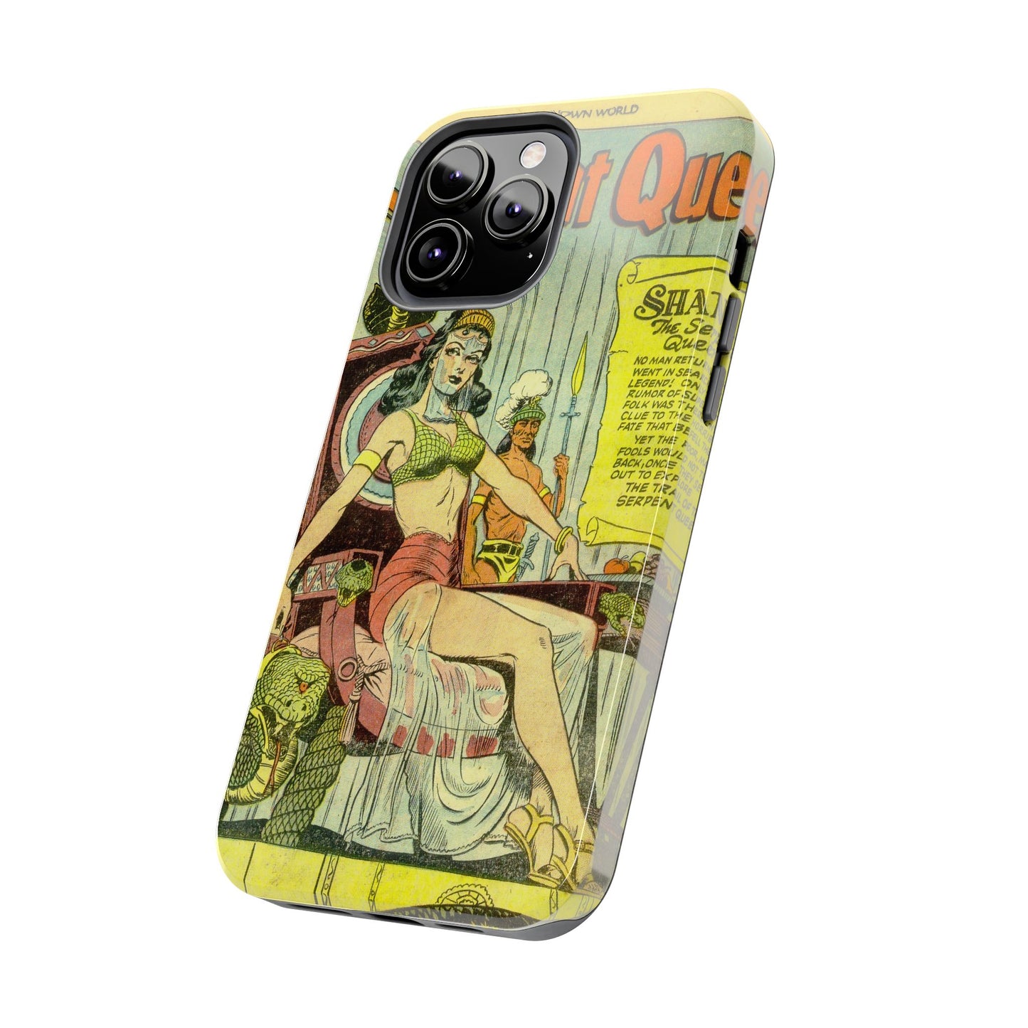 Vintage Serpent Queen Fantasy Comic Phone Case - Old School Male 