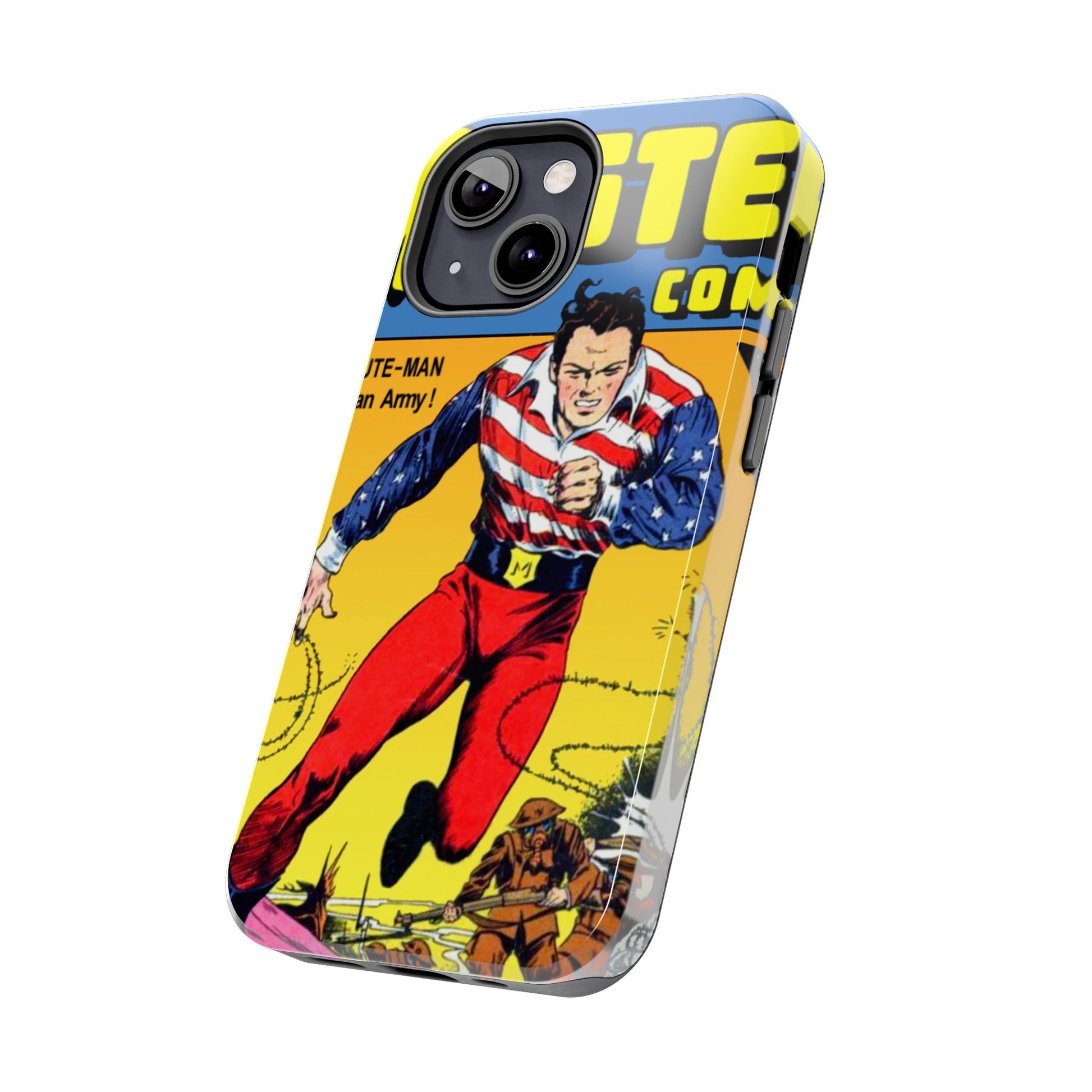 Vintage Comic Artwork Tough Phone Cases - Old School Male 