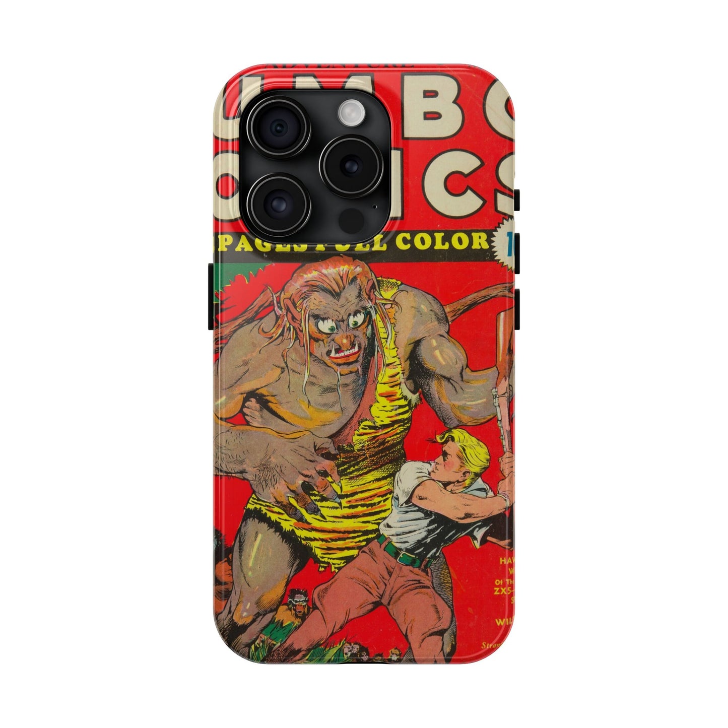 Vintage-Inspired Comic Book Tough Phone Cases - Old School Male 