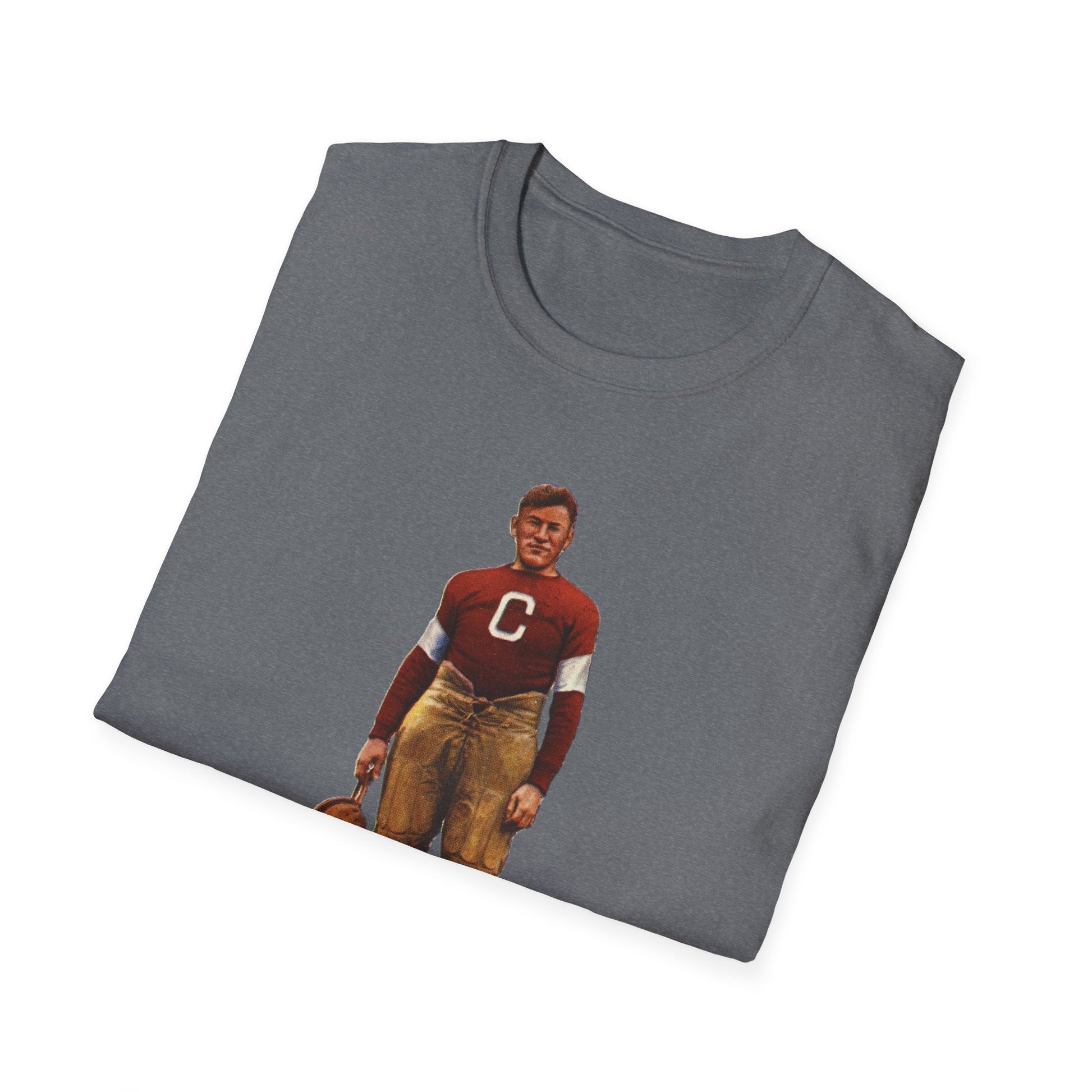 Vintage Jim Thorpe Football Legend Unisex Softstyle Tee - Old School Male 