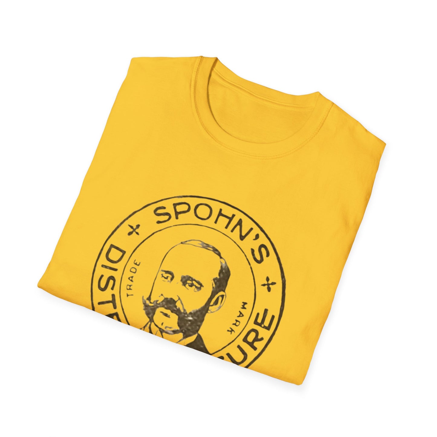 Retro Spohn's Distemper Cure Logo Unisex Soft Cotton Tee