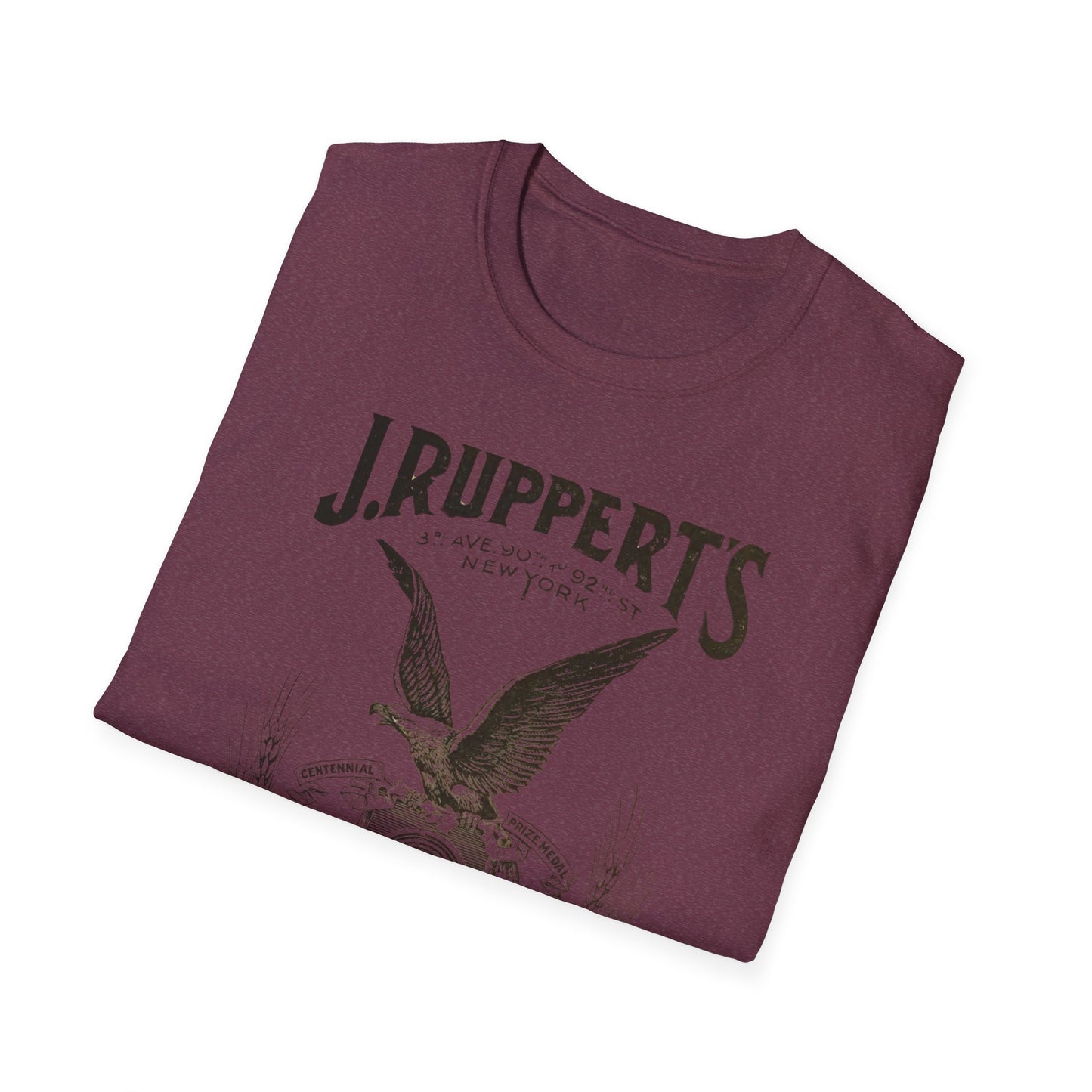 Retro Vintage J Rupperts Brewery T-Shirt - 100% Cotton Classic Fit for Beer Lovers