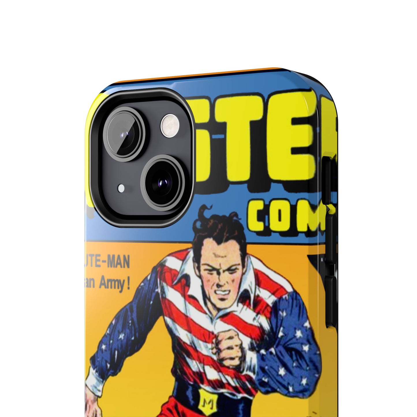 Vintage Comic Artwork Tough Phone Cases - Old School Male 