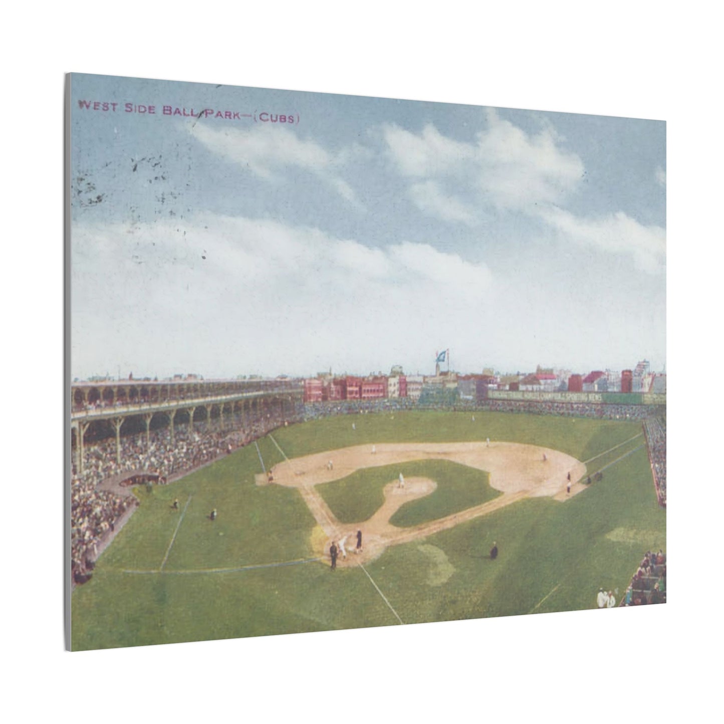 Nostalgic Chicago West Side Ballpark Canvas Art