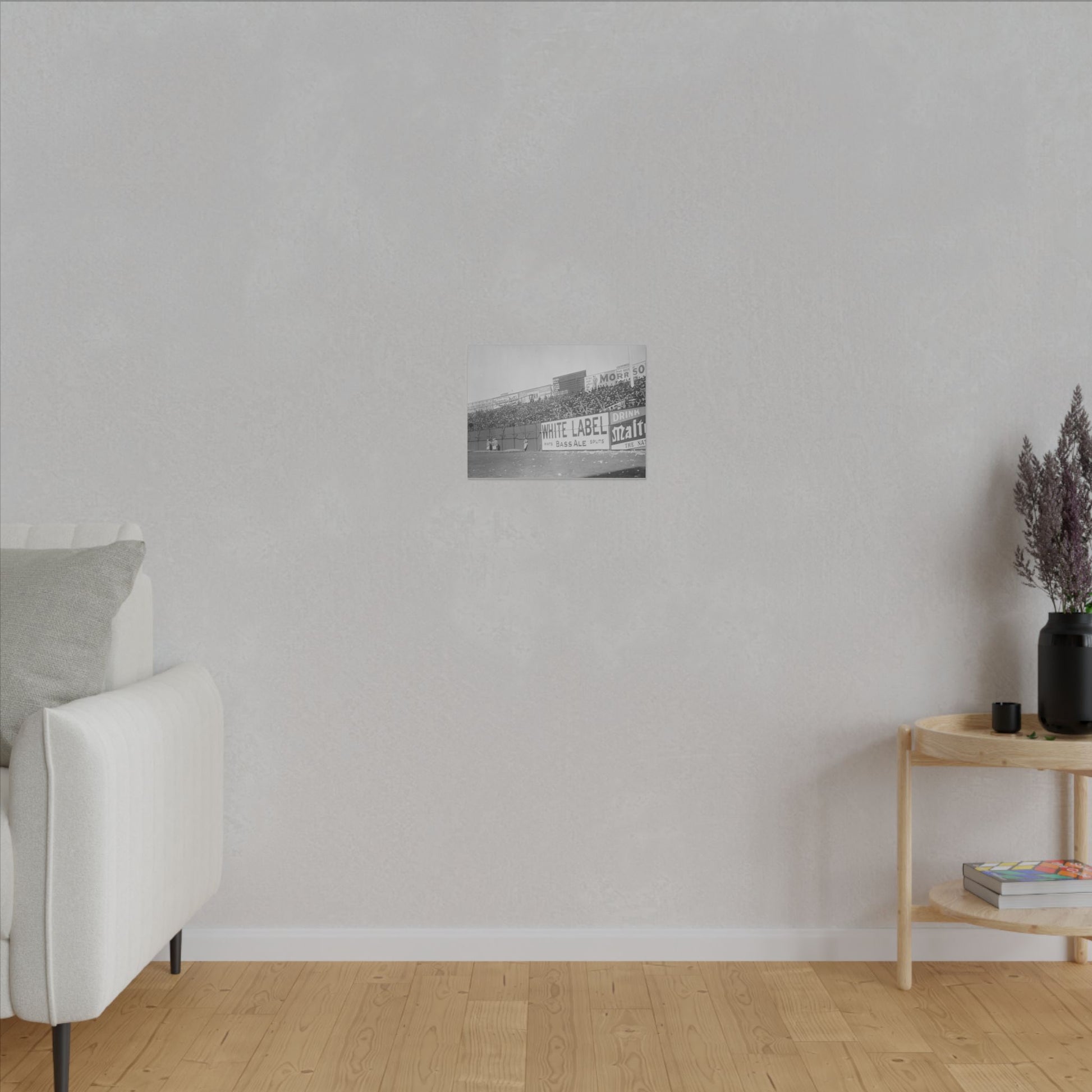 Vintage Bleachers at the Polo Grounds in NYC Canvas Print - Old School Male 