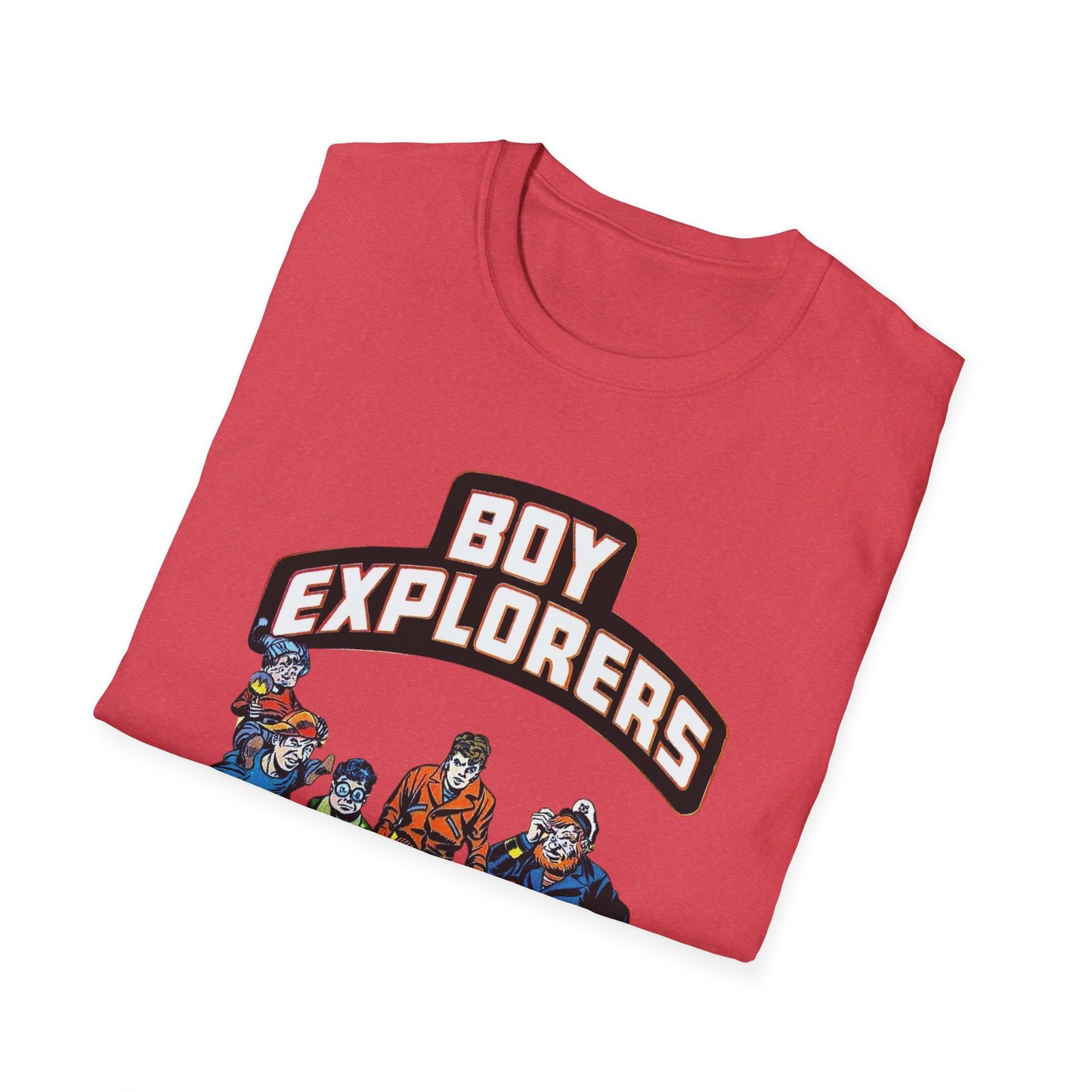 Retro Comic Book Shirt - Softstyle Cotton Tee for Adventure Seekers and Nostalgia Lovers