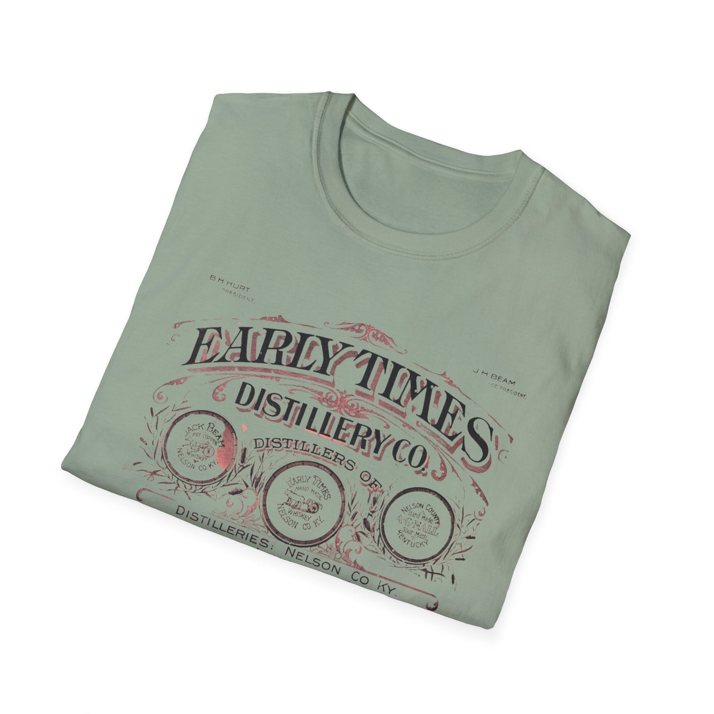 Vintage Early Times Distillery T-Shirt - 100% Cotton, Classic Design, Perfect for Any Occasion