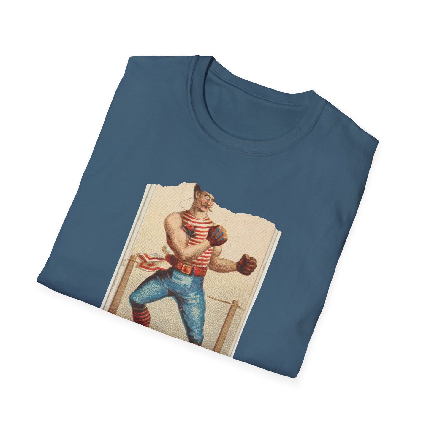 Retro Boxer Pose Unisex Softstyle Tee