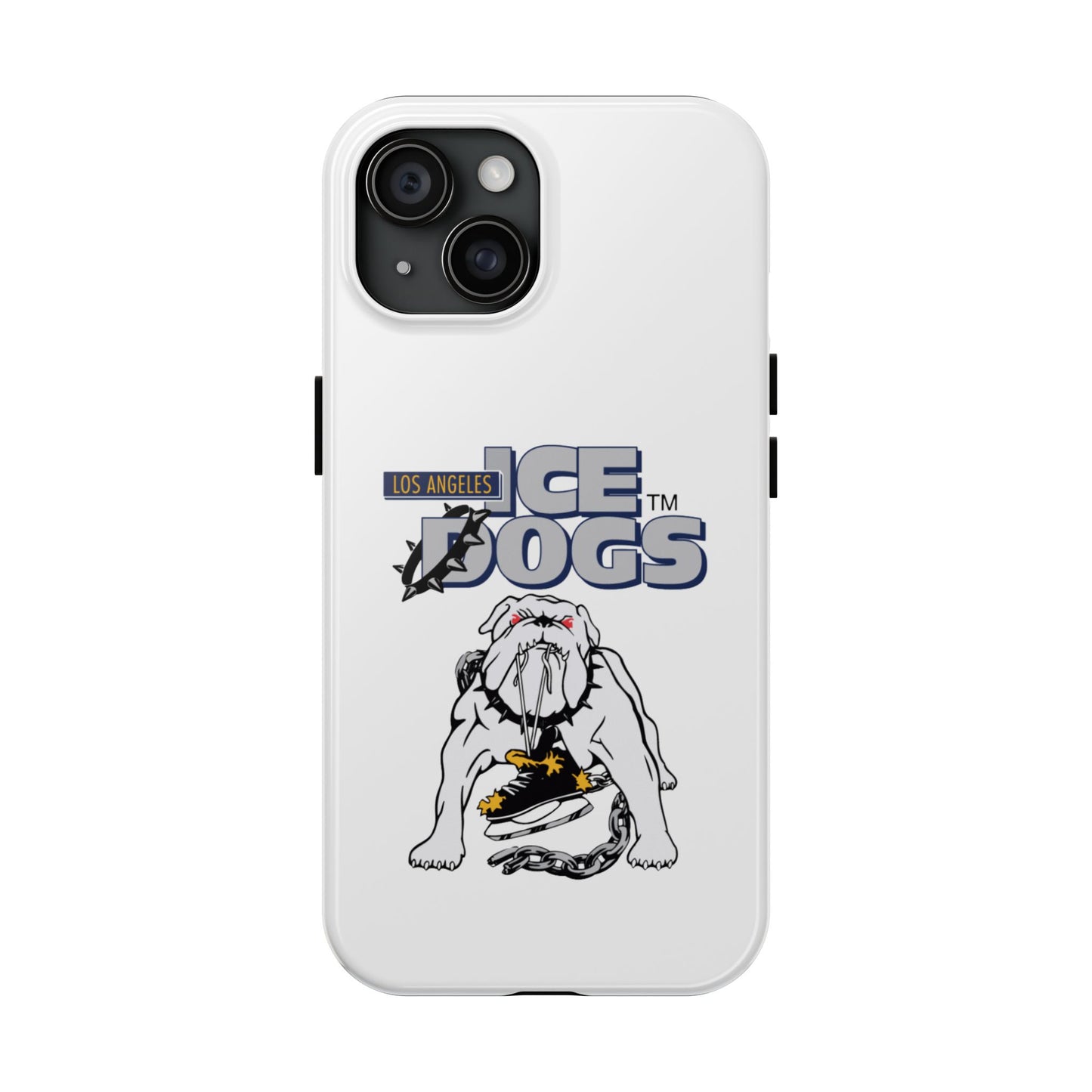 Vintage Los Angeles Ice Dogs Hockey Team Logo Durable Phone Cases - Old School Male 