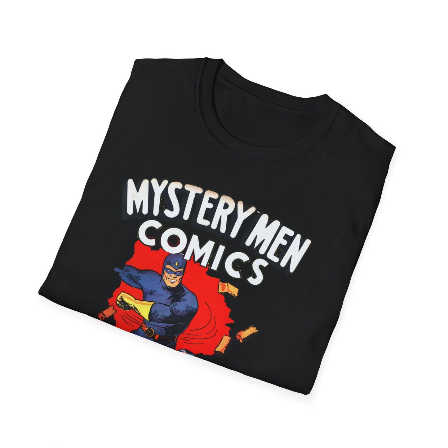 Retro Comics T-Shirt - Nostalgic Mystery Men Tee in Soft 100% Cotton, Perfect for Pop Culture Fans