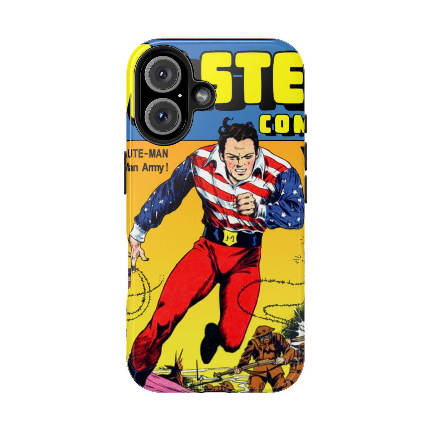 Vintage Comic Artwork Tough Phone Cases - Old School Male 