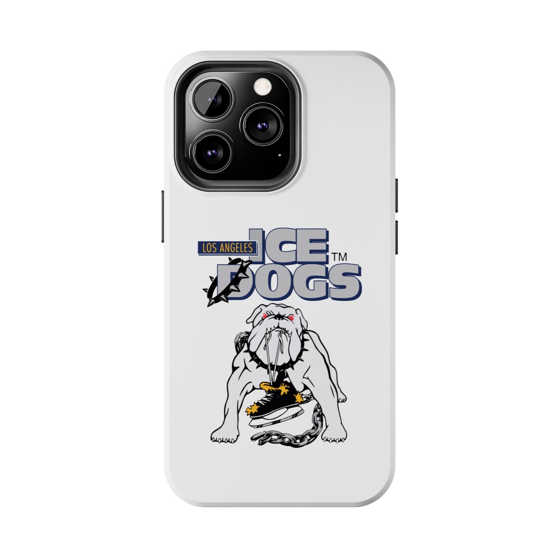 Vintage Los Angeles Ice Dogs Hockey Team Logo Durable Phone Cases - Old School Male 