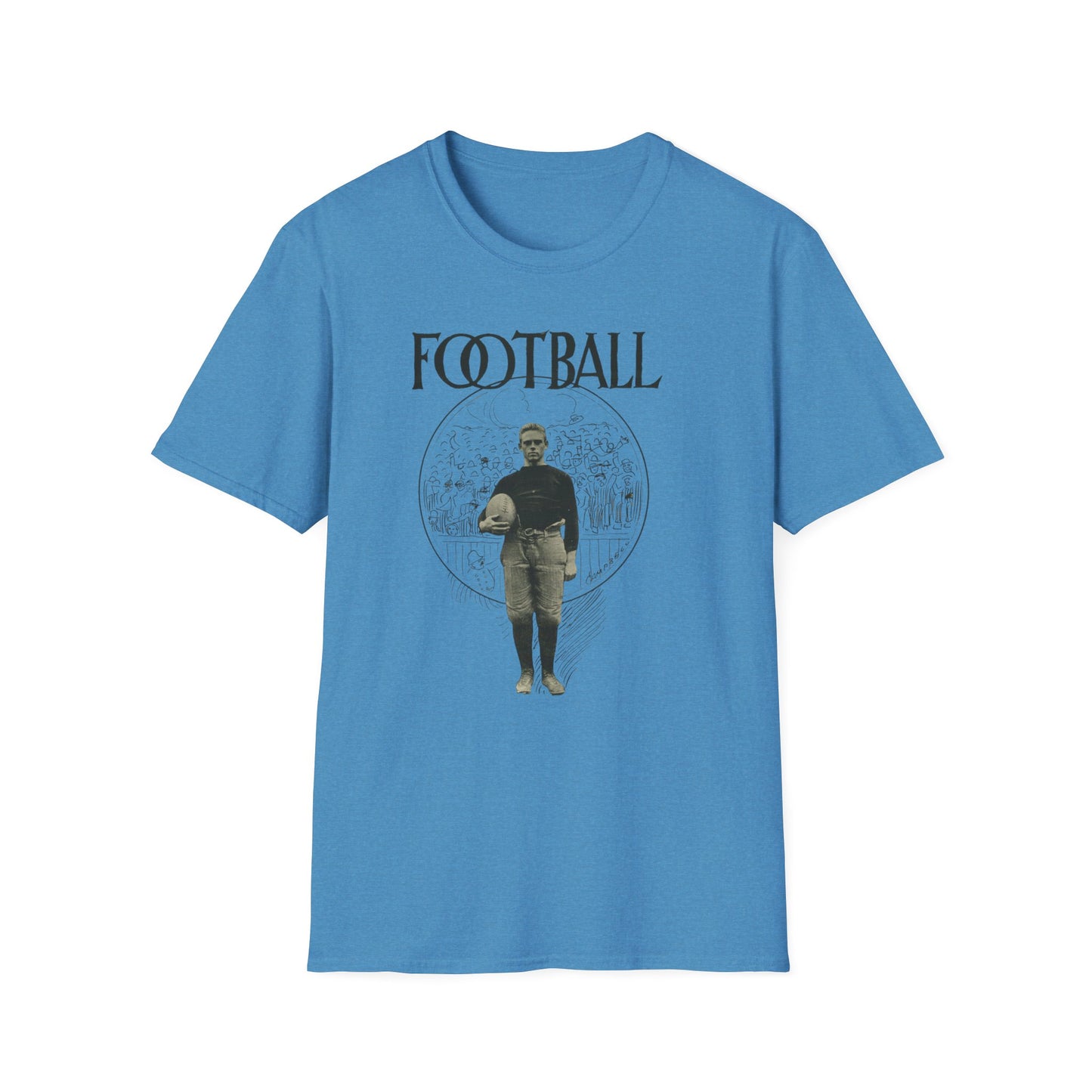 Score Big With Our Vintage Football Tee - Unisex Comfort For Game Day and Retro Vibes!