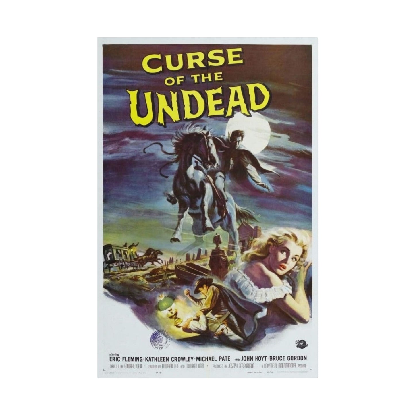 Rolled Posters - Vintage Curse of the Undead Film Poster