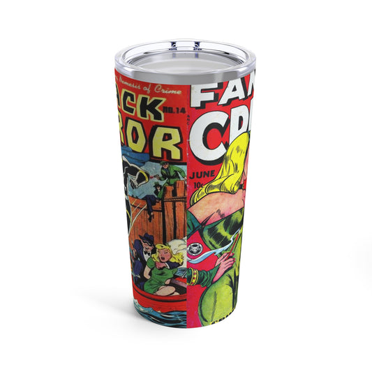 Tumbler 20oz Retro Comic Book Cover Drink Tumbler - Old School Male 