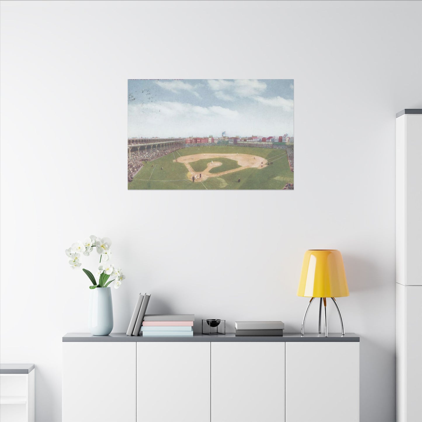 Nostalgic Chicago West Side Ballpark Canvas Art