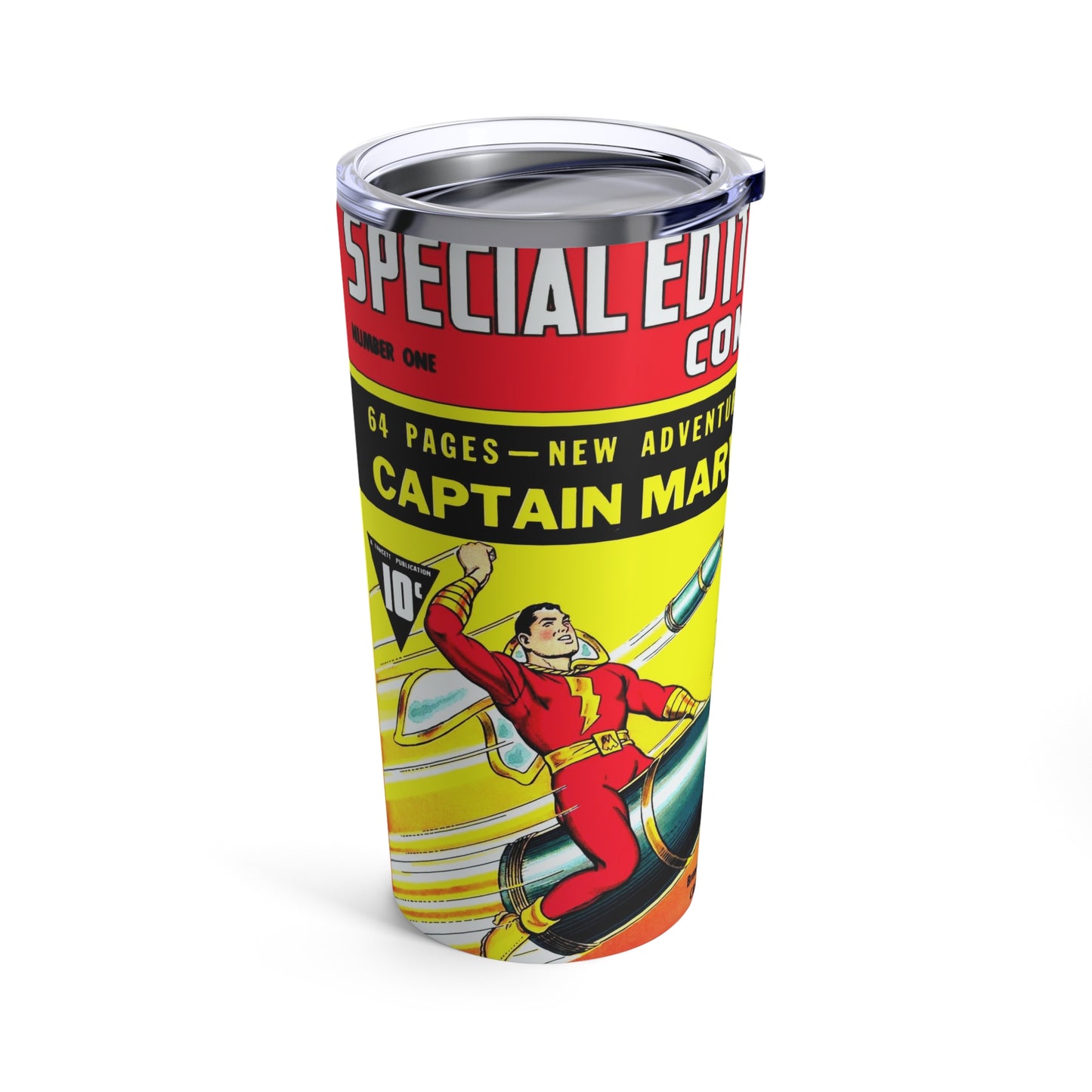 Vintage Captain Marvel Limited Edition 20oz Insulated Tumbler