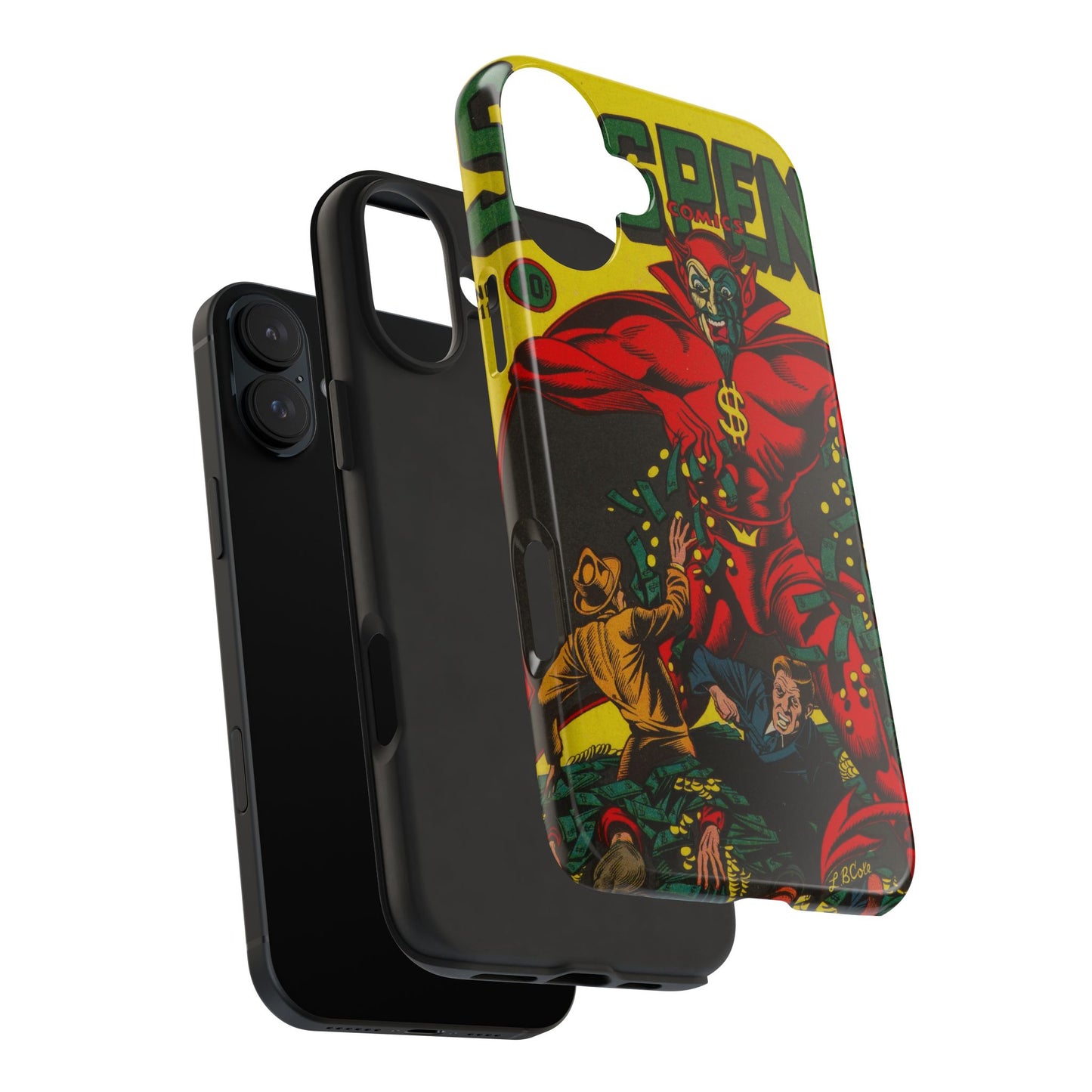 Retro Suspense Comics Phone Case for Tough Protection