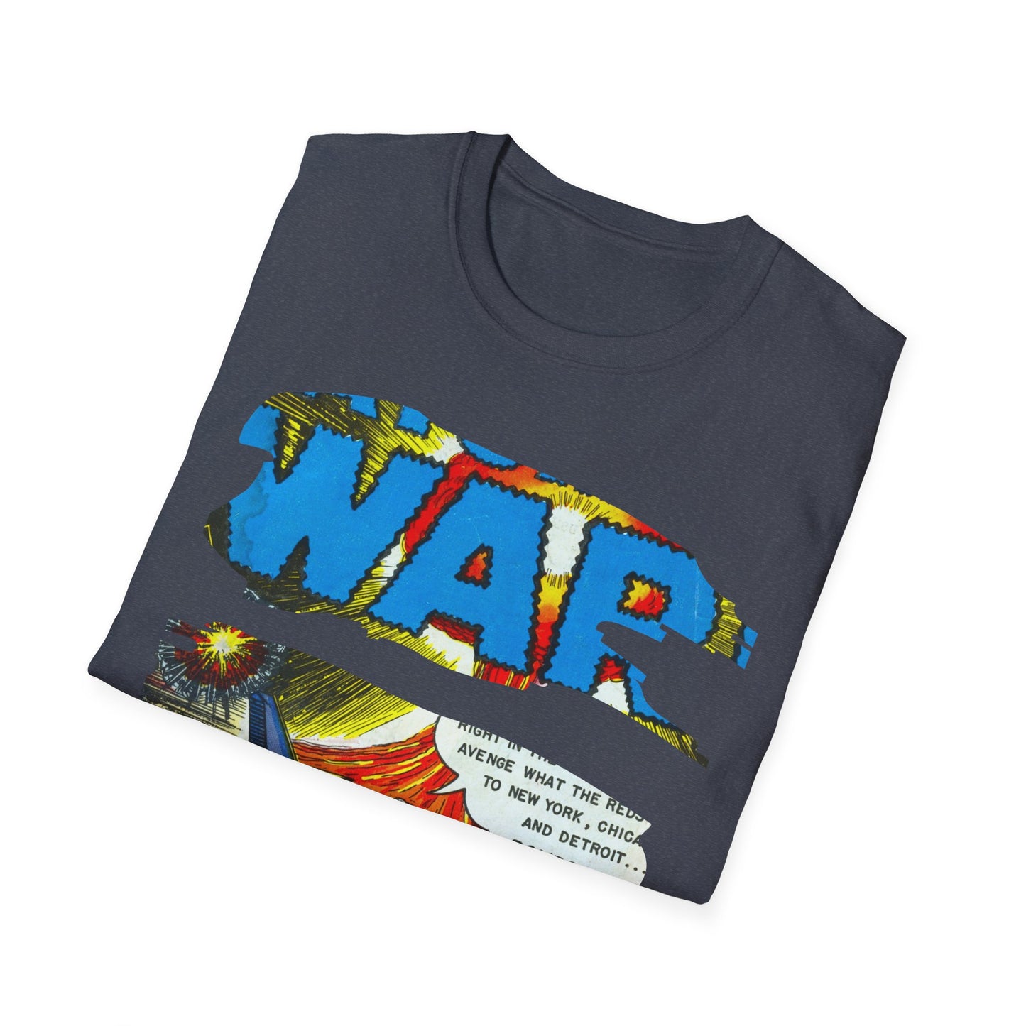 Vintage Comic Art Unisex Soft Cotton Tee