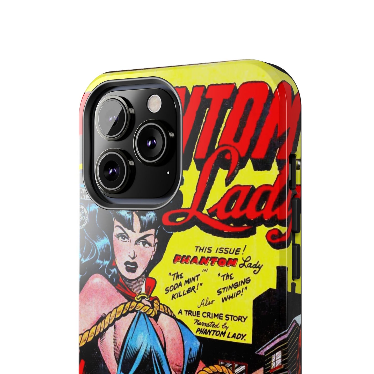 Vintage Phantom Lady Comic Book Phone Cover - Old School Male 