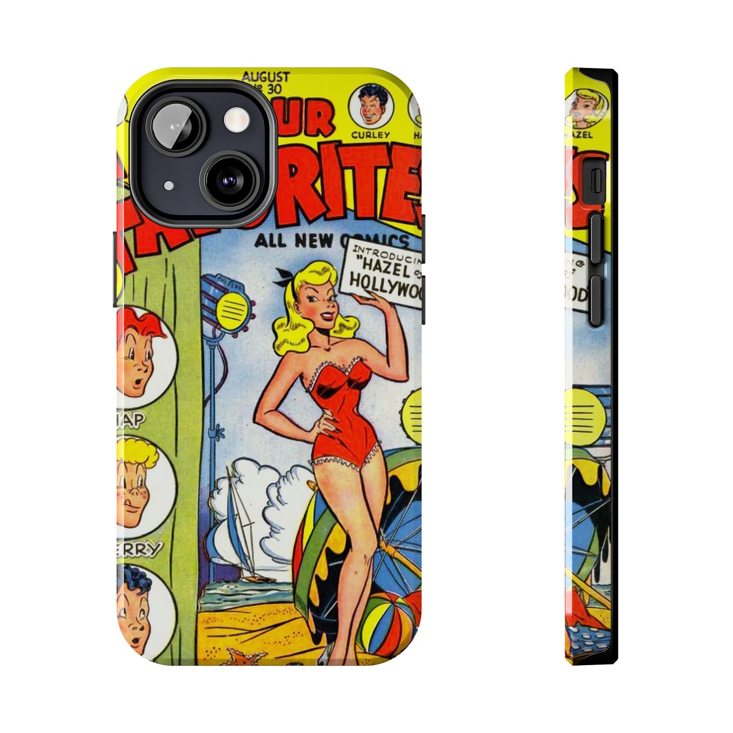 Vintage Comic Book Phone Case - Retro Art Design - Old School Male 