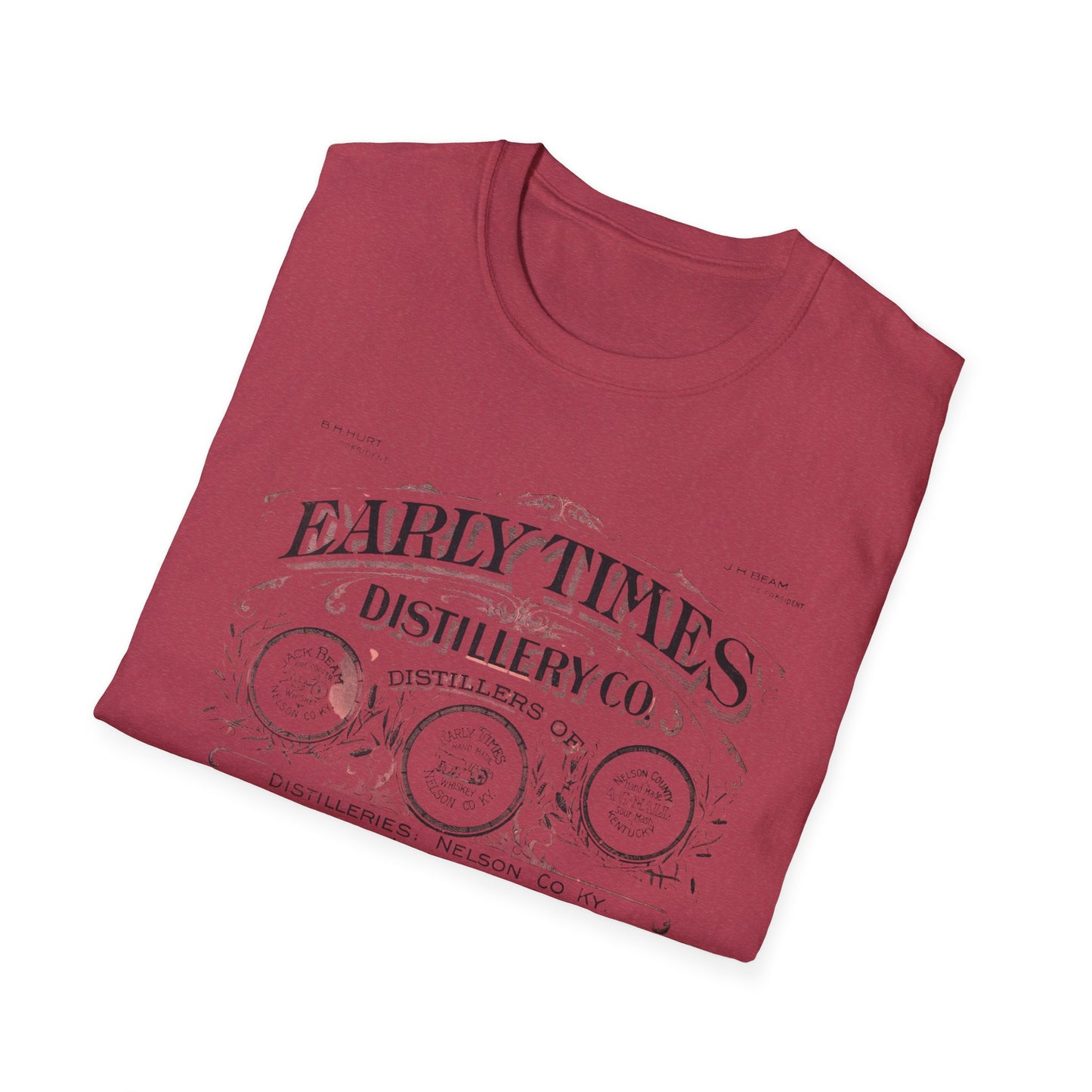 Vintage Early Times Distillery T-Shirt - 100% Cotton, Classic Design, Perfect for Any Occasion