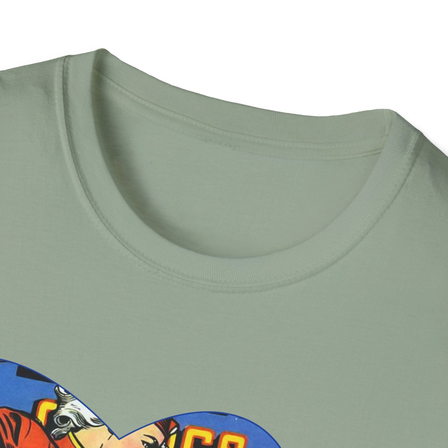 Vintage Comic Book Cover Unisex Softstyle Tee