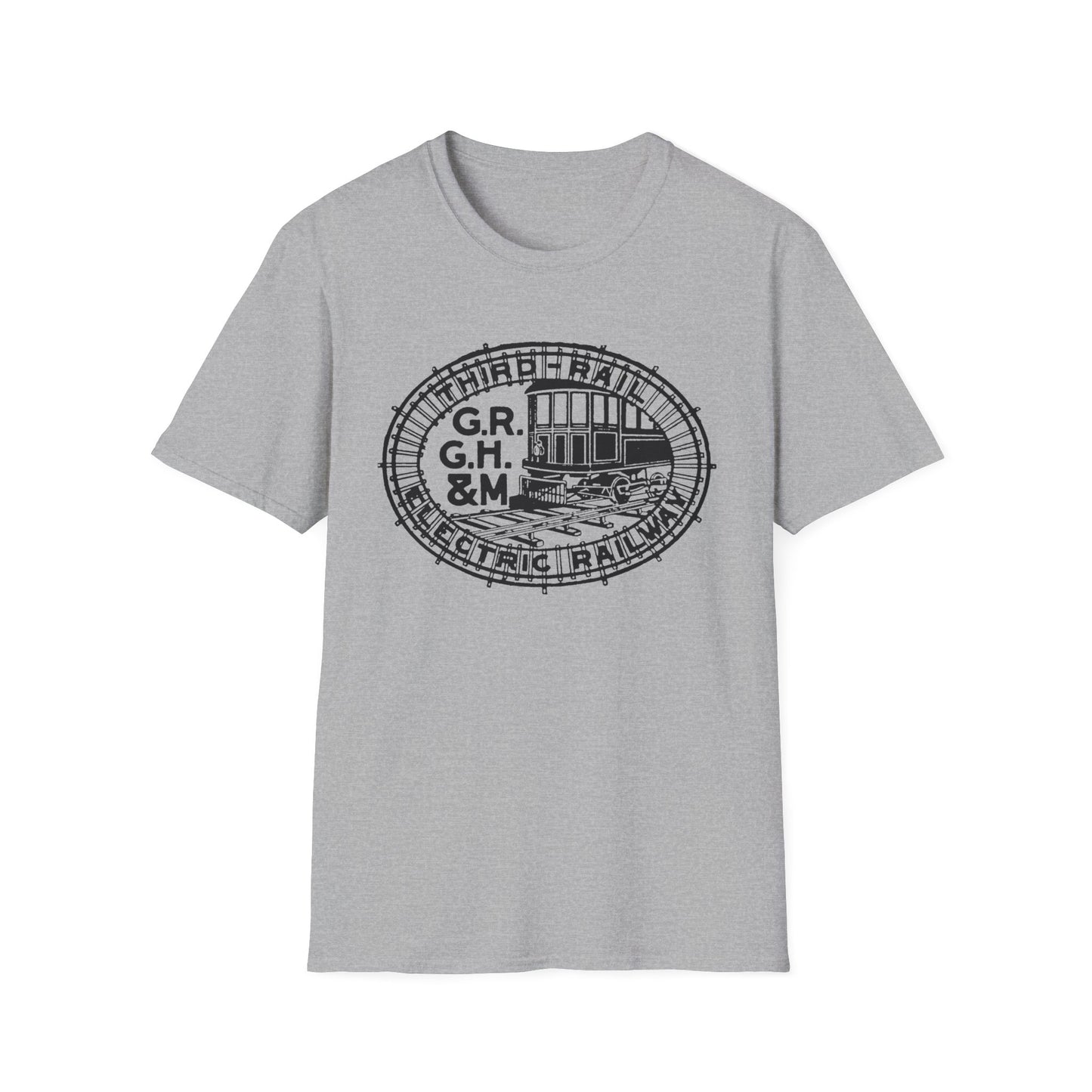 All Aboard The Style Express! Vintage Railroad Logo T-Shirt - 100% Cotton Comfort for Train Lovers!