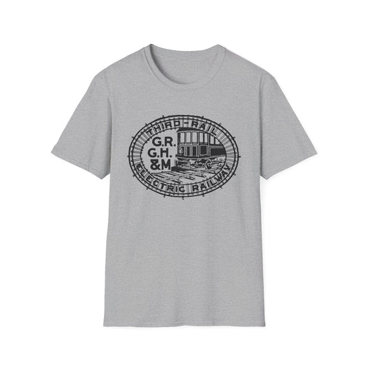 All Aboard The Style Express! Vintage Railroad Logo T-Shirt - 100% Cotton Comfort for Train Lovers!