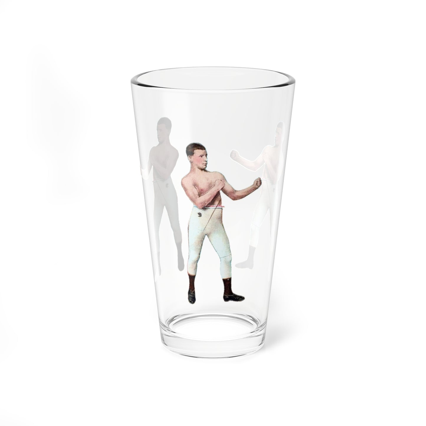 Retro Boxing Champion Pint Glass