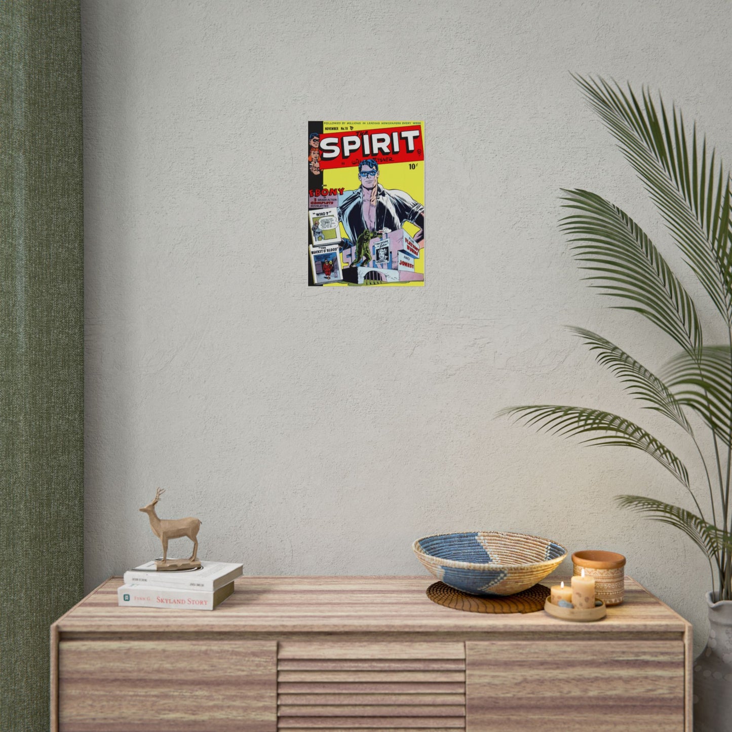 Retro November Number 18 The Spirit Comic Cover Poster